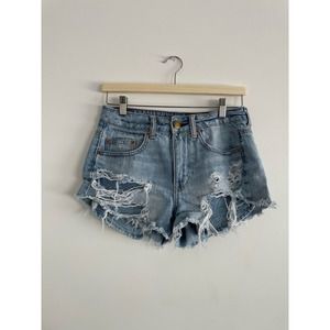American Eagle High Rise Festival Jean distressed shorts | size 4